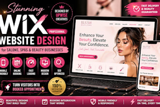 design a stunning wix website for your salon, spa, or beauty business