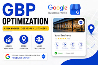 optimize google my business profile listing, local seo and improve gmb ranking