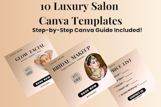 design luxury salon template for instagram