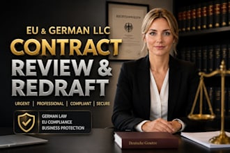 urgent eu business agreement review and german llc contract compliance gdpr dpa