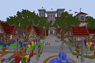 build a custom minecraft lobby, spawn, minigame maps or minigame hub
