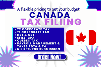 do canada tax return filing t1, t2 tax preparation