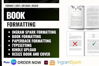 fix, edit, typeset, resize , format ebook book cover for KDP, ingram spark, lulu