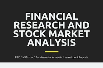 write financial research reports and stock market analysis