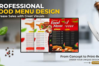 make an amazing menu card, food menu, restaurant menu design food flyer design