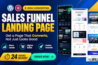 design high converting PPC landing page for google ads lead generation