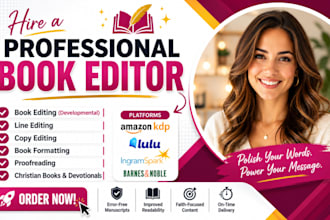 do christian book editing formatting proofreading devotional journal book editor
