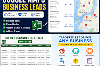 scrape targeted local business leads from google maps