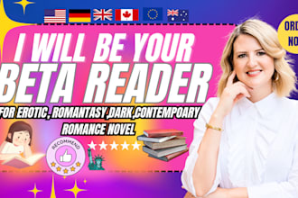 beta read your erotica, romantasy,dark, contempoary romance novel