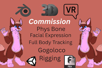 create custom vrchat avatars for PC and quest