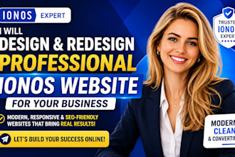 design and redesign professional ionos website for your business