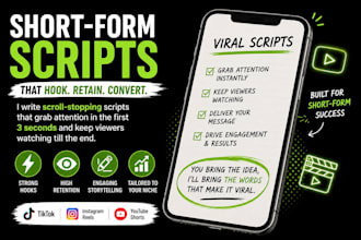 write engaging tiktok and instagram reel scripts