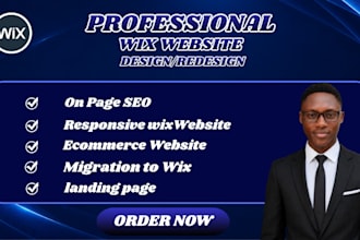 build wix website,design wix website and redesign wix website for your buisness