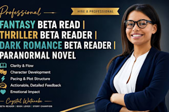 fantasy beta read thriller beta reader dark romance beta reader paranormal novel