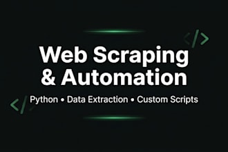 build a custom web scraper or automation script in python