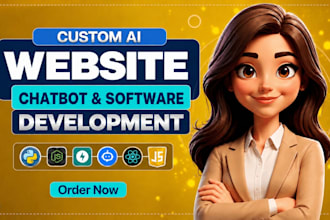 develop ai website, ai chatbot, ai software and website chatbot