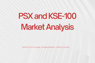 do stock market analysis and investment research for psx and kse 100 index