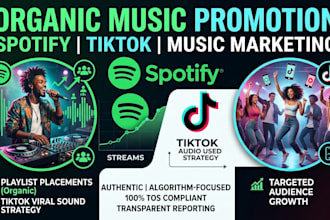 spotify promotion tiktok music song promotion music marketing