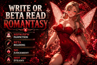 write romantasy romance nsfw fanfiction erotica kinky beta read fantasy fanfic