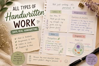 beautifully handwrite your personalized notes and letters