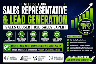 sales representative lead generation sales closer salesperson agent b2b sales