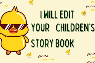copy edit and proofread your children picture book
