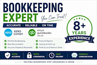 bookkeeping in xero and quickbooks online