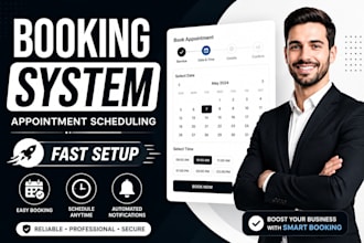create booking system for website with appointment schedulin