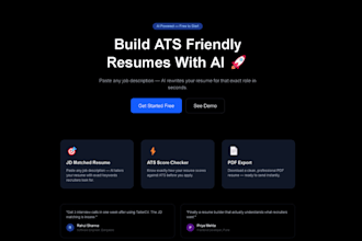 build an ai resume builder for job seekers