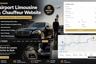 wordpress airport limousine chauffeur website taxi booking website reservation