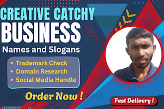 create unique and catchy business names and brand names