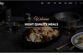 build food catering website, catering website online ordering menu, cafe website