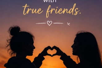 design friendship instagram post quotes 24