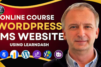 develop wordpress lms website and learndash lms website design