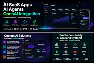 build ai saas app, ai agent, chatbot or ai web application