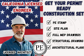 california licensed engineer, full permit garage conversion for city permit