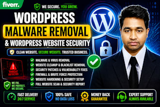 remove malware and recover the hacked wordpress website