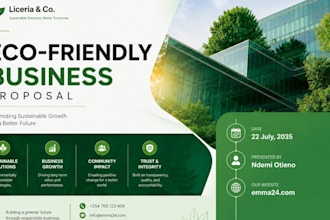 design a professional business brochure for your brand