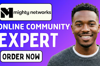 setup mighty network online course setup mighty network landing page and website