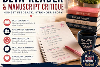 beta reader, beta reading, manuscript critique,  book feedback, detailed critiqu