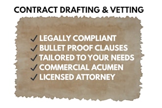 draft and vet contracts that protect your business in the long run