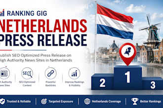 write and publish SEO netherlands press release on high authority news sites