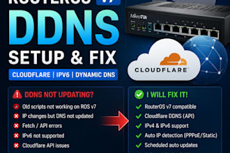 configure ddns update script on mikrotik routeros v6 v7