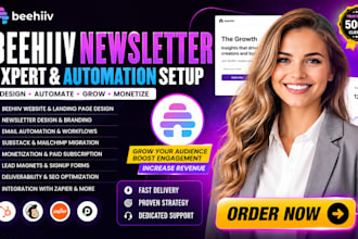 setup beehiiv newsletter beehiiv website email automation beehive ai landingpage