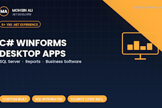 build a custom c sharp winforms desktop application with sql server