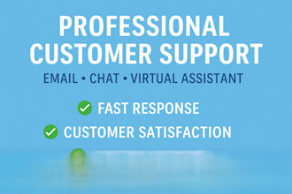 provide professional customer service, virtual assistant support