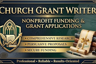 be your expert church grant writer for nonprofit funding and grant applications