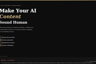 transform your ai content into human writing