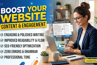 professionally edit and update your wordpress website content