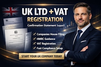 do UK ltd registration with vat registration and confirmation